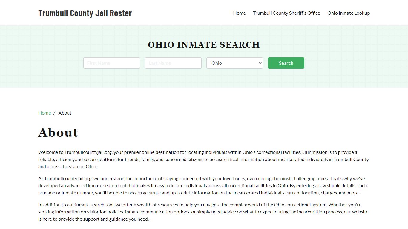 Ohio Inmate Search